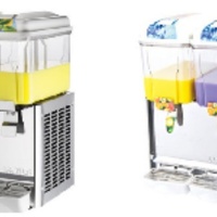 Nouveauté Distributeur de jus de fruits froid de type pulvérisation à 1 et 2 réservoirs Distributeur de boissons froides Distributeur de jus Machine à slush