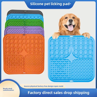 Tapis de léchage pour chien sans BPA, personnalisable avec logo, accessoires pour animaux de compagnie, tapis de léchage en silicone, ralentit la vitesse d'alimentation de votre animal.