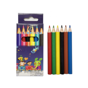 Boîte de crayons de couleur miniatures de 3,5 pouces, 6 couleurs, pour enfants, cadeau, crayons hexagonaux en plastique, crayons de couleur, lapis de <span class=keywords><strong>cor</strong></span> - Product Image 1