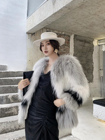 YR1199 Design Unique veste de fourrure véritable mode femmes véritable manteau de fourrure de raton laveur