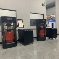 Equipo de Prueba de Compresión de 3000KN, Banco de Pruebas Electrohidráulico Personalizable, Probador Eléctrico Hidráulico ASTM, Resolución del 0.5%, 220V±10%, 1 Año de Garantía