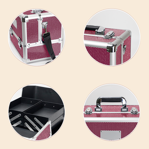 Makeup Artist Organizer Beauty <strong>Case</strong> Luxurious Appearance Makeup <strong>Travel</strong> <strong>case</strong> Glittery Customizable Vanity Cosmetic <strong>Case</strong> - Product Image 6