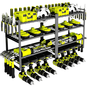 车库壁挂式金属电动工具存储组织器机架支架