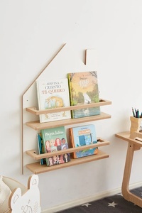 Support mural en bois <span class=keywords><strong>étagère</strong></span> flottante forme de maison décoration <span class=keywords><strong>murale</strong></span> <span class=keywords><strong>étagère</strong></span> <span class=keywords><strong>murale</strong></span> décor à la maison <span class=keywords><strong>étagère</strong></span> décorative pour <span class=keywords><strong>chambre</strong></span> de filles - Product Image 2