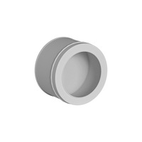 Boîte en étain blanche personnalisée, emballage rond en métal pour chocolat, boîte à thé, boîte cadeau