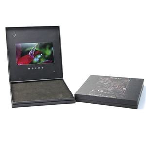 Couverture rigide de boîte à linge OEM pour les dispositifs d'affichage LCD IPS 4.3 "10.1" Livre de brochures vidéo jetables pour cartes de vœux d'entreprise - Product Image 5