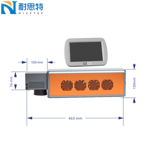 A8 Voando Série 20W/30w Máquina De Codificação A Laser Carta Número De Garrafa De Plástico Cap PET PP Logo Data Codere - Product Image 3