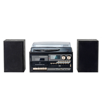 Reproductor de Discos Retro Todo en Uno con Precio al por Mayor, Fonógrafo, USB, CD, Radio AM/FM, Bluetooth, Tocadiscos para Vinilo de 3 Velocidades