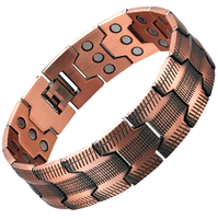 Bracelets sport magnétiques personnalisés en cuivre pur plaqué cuivre antique Accessoire de mode Cadeau unisexe de style tendance