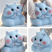Lot de jouets mignons en forme de hamster, en mousse PU souple, jouets anti-stress à remontée lente, récompense scolaire