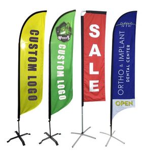 Bandera de Playa Publicitaria de Alta Calidad para Uso Promocional, Banderas y Pancartas Promocionales para Exteriores - Product Image 1