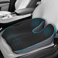 Coussins de siège en mousse à mémoire de forme orthopédiques pour soulager la sciatique et les douleurs à la hanche, avec maille 4D respirante, pour siège de voiture estival