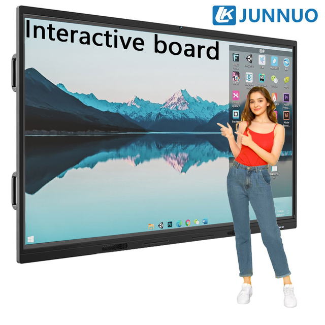 55 65 75 85 86 98 100 Inch Finger Touch Interactive Panel 4k Lcd Digital Interactive Smart Boards Screen for Schools Teaching