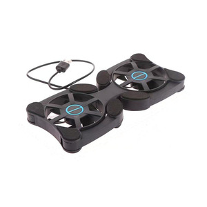 พัดลมระบายความร้อนโน้ตบุ๊กแบบพับได้ USB Mini พร้อมขาตั้ง พัดลมพกพา แผ่นรองระบายความร้อน คอมพิวเตอร์ - Product Image 2