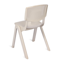Chaise d'étudiant simple moderne pliable à hauteur réglable avec dossier, design élégant, chaise en plastique pour la maison, le bureau, la chambre à coucher, le salon