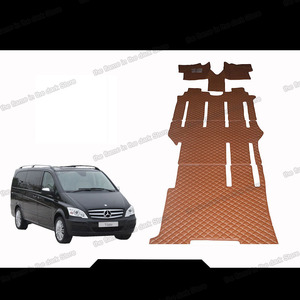 De coche de cuero alfombras de piso para <span class=keywords><strong>mercedes</strong></span> benz clase v. <span class=keywords><strong>Viano</strong></span> <span class=keywords><strong>Vito</strong></span> 2003-2014, 2011, 2010, 2009, 2008, 2007, 2006, 2005 w639 alfombra - Product Image 5