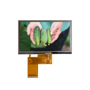 4.3インチTFT LCD 480*272 MCU/SPIディスプレイモジュール液晶画面抵抗膜方式タッチパネル