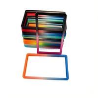 Protège-cartes de visite en TPU à paillettes multicolores, 35pt, sans support, antichoc, style clip