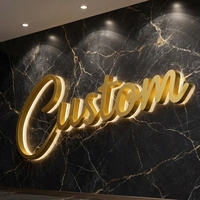 Lettres lumineuses professionnelles à 360 degrés pour projets d'excellence architecturale de boutiques de luxe, prêtes à l'emploi