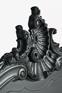 <strong>Rustic</strong> Finish Romantic Victorian <strong>Bed</strong> Solid Wood Rattan Wooden <strong>Bed</strong> Soft <strong>Bed</strong> Design - Product Image 5