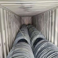 Fil de fer en acier à haute teneur en carbone laminé à chaud en bobine 4mm-8mm (calibre 22-24) Design moderne Anti-corrosion Utilisation en construction
