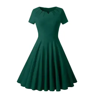 Новейший модный дизайн High End цветное платье с круглым вырезом на шее, рубашка с короткими рукавами Повседневное платье с кружевами женские летние платья