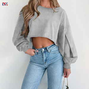 <span class=keywords><strong>Sweat</strong></span>-shirt à manches longues ample et lourd en coton 100% pour femmes, nouvelle collection, vente en gros de haute qualité, personnalisable - Product Image 1