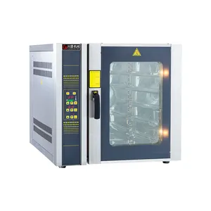 Oven roti komersial BCR-8D dengan konveksi untuk roti, nampan listrik atau Gas pilihan untuk penggunaan roti, 5/8/10/12