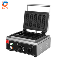 Nouvelle gaufrière électrique 110V/220V 5 tranches en acier inoxydable antiadhésive avec contrôle tactile et minuterie pour usage commercial haute efficacité