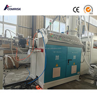 Máquina de tubería de plástico corrugado de segunda mano Línea de producción de tubería de conducto eléctrico corrugado de pared simple de PP PE PVC de alta velocidad.