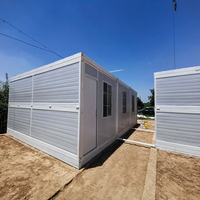 Maison de camping Cottage Maison de conteneur pliable de 20 pieds, cabine de boîte de sommeil, capsule de sommeil Camp de travail d'hôtel