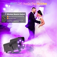 Machine à Brouillard 500W pour Équipement de Scène, Lumière de Machine à Fumée avec Télécommande pour Mariage, Discothèque, DJ, Fête