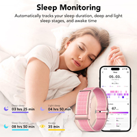 Neuerscheinung Android Sport-Smartarmband Unisex Bildschirmloser Aktivitätstracker Fitness Gesundheits-Smartwatch Herzfrequenz IP68