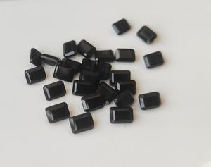 Pierre précieuse en vrac à facettes en onyx noir naturel en gros haute demande 4x6mm-15x20mm coupe octogonale pour la fabrication de bijoux - Product Image 2