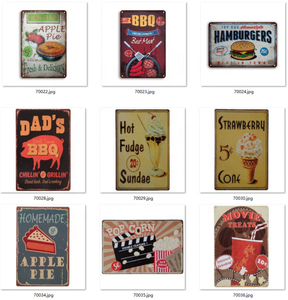 Gaoyang Barbecue Vintage <span class=keywords><strong>Plaque</strong></span> en étain <span class=keywords><strong>Plaque</strong></span> en métal rétro <span class=keywords><strong>Plaque</strong></span> <span class=keywords><strong>BBQ</strong></span> affiche décor mural pour cuisine café dîner Bar - Product Image 5