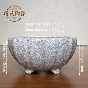 Vente <span class=keywords><strong>en</strong></span> gros de petits pots à fleurs <span class=keywords><strong>en</strong></span> céramique créatifs, émaillés, écologiques, durables, pour plantes succulentes, bonsaïs, intérieur et extérieur, maison et jardin - Product Image 6