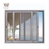 Ventanas Corredizas de Doble Acristalamiento con Aislamiento Térmico de Aluminio de Alta Eficiencia Energética, con Malla de Acero Inoxidable y Protección Contra Huracanes