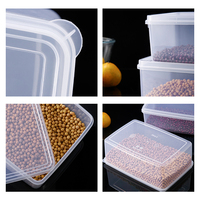 Lot de boîtes de rangement alimentaire en plastique transparent pour réfrigérateur avec couvercles – Prix de gros