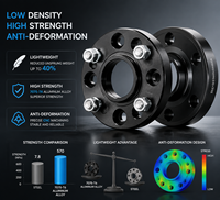Entretoises de roue en aluminium forgé 7075-T6 OEM ODM, adaptateurs 12-20 mm PCD 5x112 CB 66,5 mm, compatibles avec les moyeux de roue Mercedes Benz Audi BMW