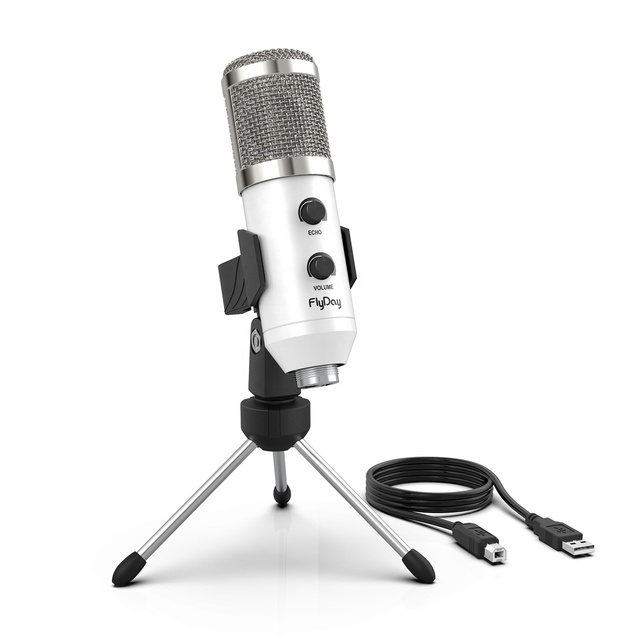 FIFINE K056A Hot Wholesale Professional USB Condenser Desktop Microphone with Tripod Stand Recording Streaming Broadcast Mic for