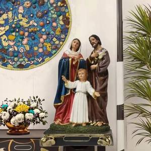 Estatuas <span class=keywords><strong>de</strong></span> la Sagrada Familia <span class=keywords><strong>de</strong></span> Resina al por Mayor <span class=keywords><strong>de</strong></span> Fábrica, Recuerdos Cristianos para Decoración <span class=keywords><strong>del</strong></span> Hogar, <span class=keywords><strong>Nacimiento</strong></span> <span class=keywords><strong>de</strong></span> Jesús - Religión Católica - Product Image 2