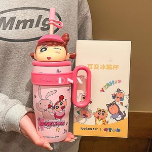 กระติกน้ำร้อนรูปตุ๊กตาใหม่ แก้วน้ำสแตนเลส 316 ดีไซน์สร้างสรรค์ แก้วน้ำแข็งแบบพกพา มีหูหิ้ว สำหรับกิจกรรมกลางแจ้งและกีฬา - Product Image 6