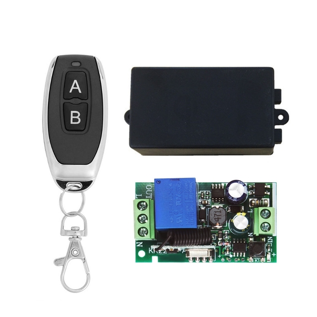 433Mhz Wireless Remote Control Switch 220V 10A 1CH Relay Receiver Module RF Relay Transmitter with 433 Mhz Remote Control