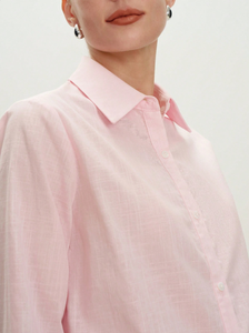 Camicetta Casual da Donna in Cotone con Colletto Peter Pan <span class=keywords><strong>e</strong></span> Bottoni Frontali per l'Ufficio - Product Image 2