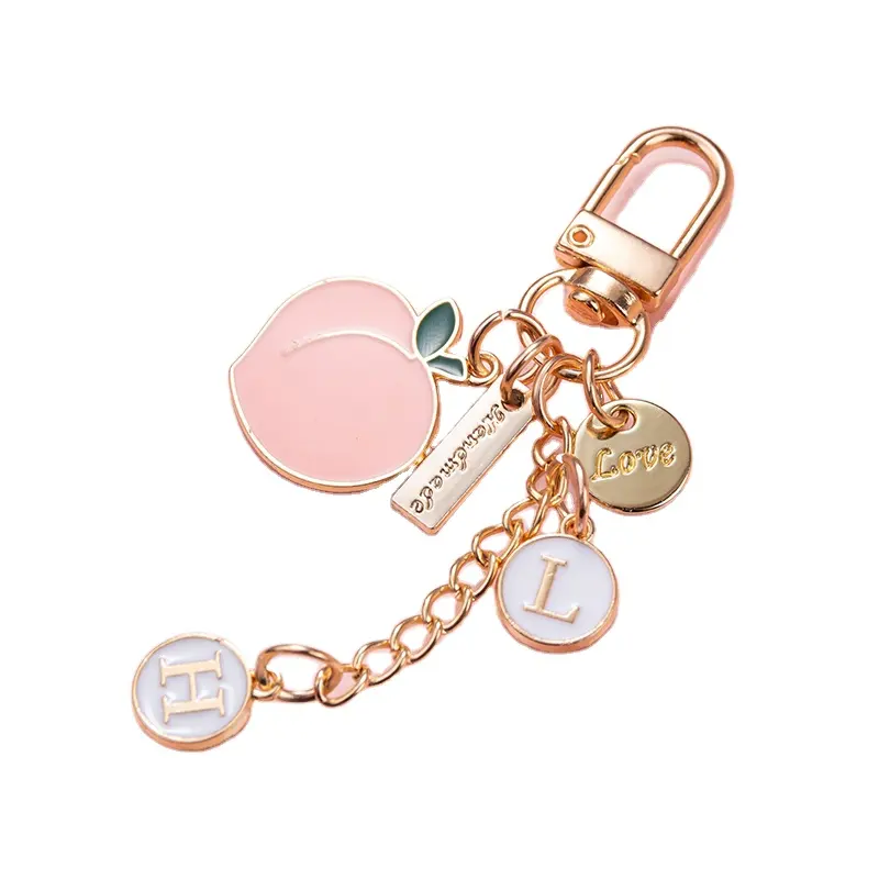 Nhà Máy Bán buôn tùy chỉnh kim loại móc chìa khóa 2D 3D logo công ty đào Keychain Móc Chìa Khóa Keyring tùy chỉnh men Keychain