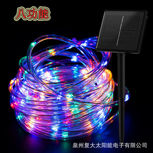 Solar Led <b>Light</b> Strings 50M Outdoor Garden Decoration With Pvc Wire And Solar <b>Panel</b> For Patio Yard Lighting - Product Image 4
