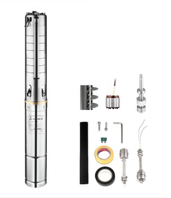 QQPUMP Q3SSC3-47-48-400 الشمسية الغاطسة مضخة الآبار العميقة الفولاذ المقاوم للصدأ مضخة مياه متعددة المراحل - Product Image 3