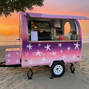 Hotel Snack Truck Street <b>Hot</b> Dog Pizza Vending Multifunction Fiberglass Beverage Cart Coffee Van Mobile Food Trailer - Product Image 6