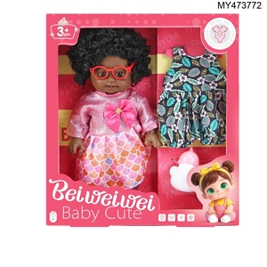 Nuevas Muñecas de Juguete de 30 CM (14 Pulgadas) para Niñas, Muñeca <span class=keywords><strong>Negra</strong></span> de Vinilo con Cuerpo Vacío, 5 Articulaciones Flexibles, Muñeca para Vestir con Sonido, Venta al Por Mayor - Product Image 2