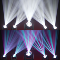 Mini projecteur LED à tête mobile 180W, effets 3D Spot Halo, 8 couleurs, 8 gobos, 18 prismes rotatifs, Wash DJ, DMX512, émission RGBW